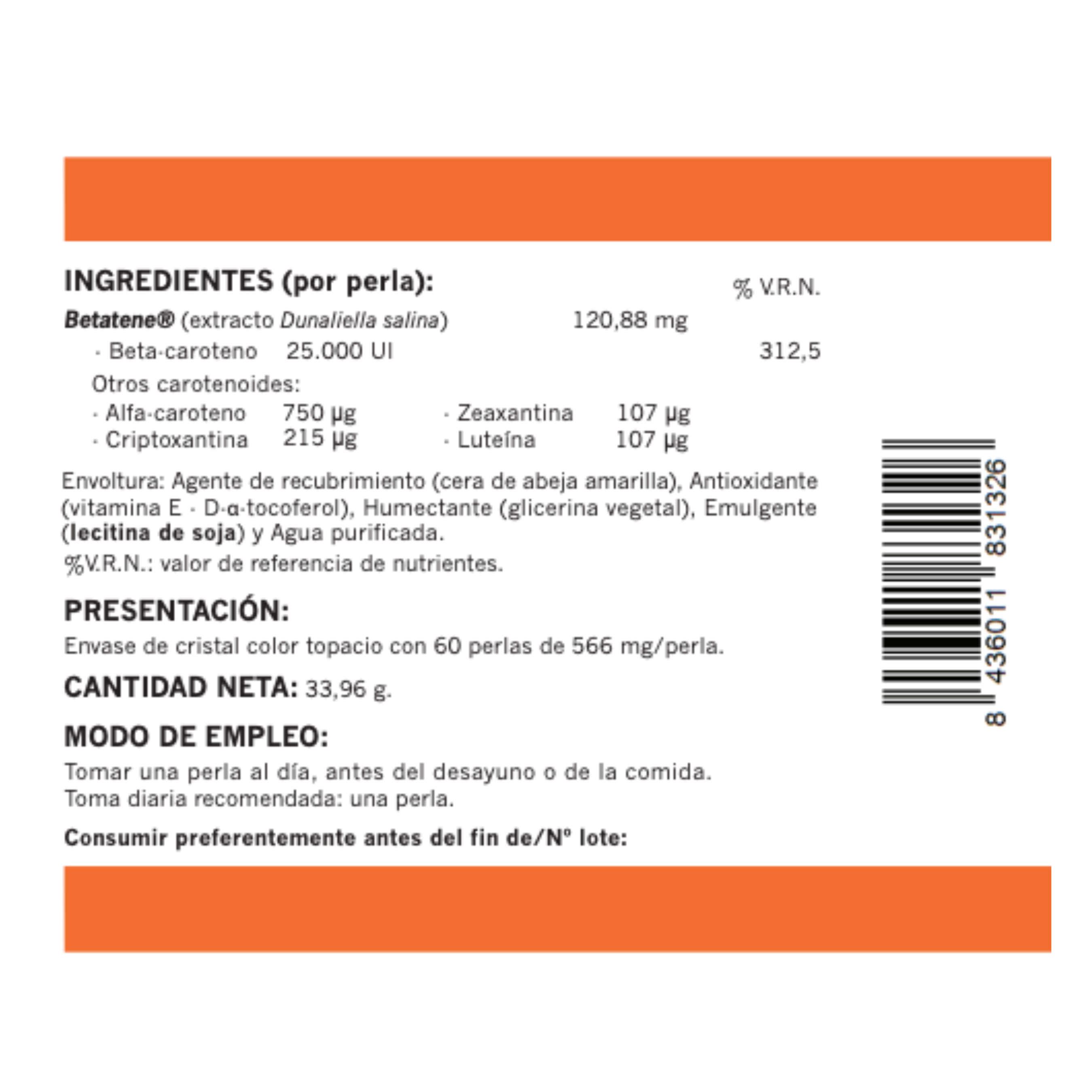 Beta Carotene - Naturemost