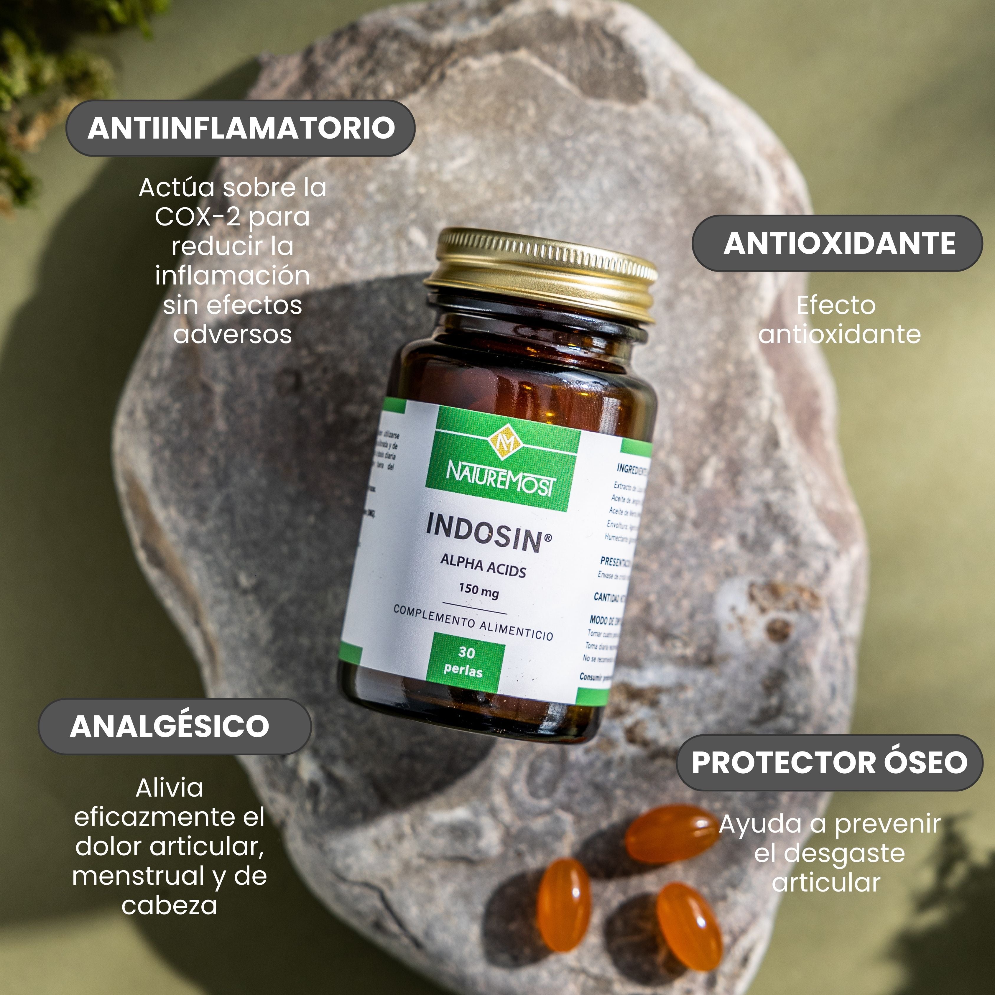 Indosin® - Analgésico natural - Naturemost