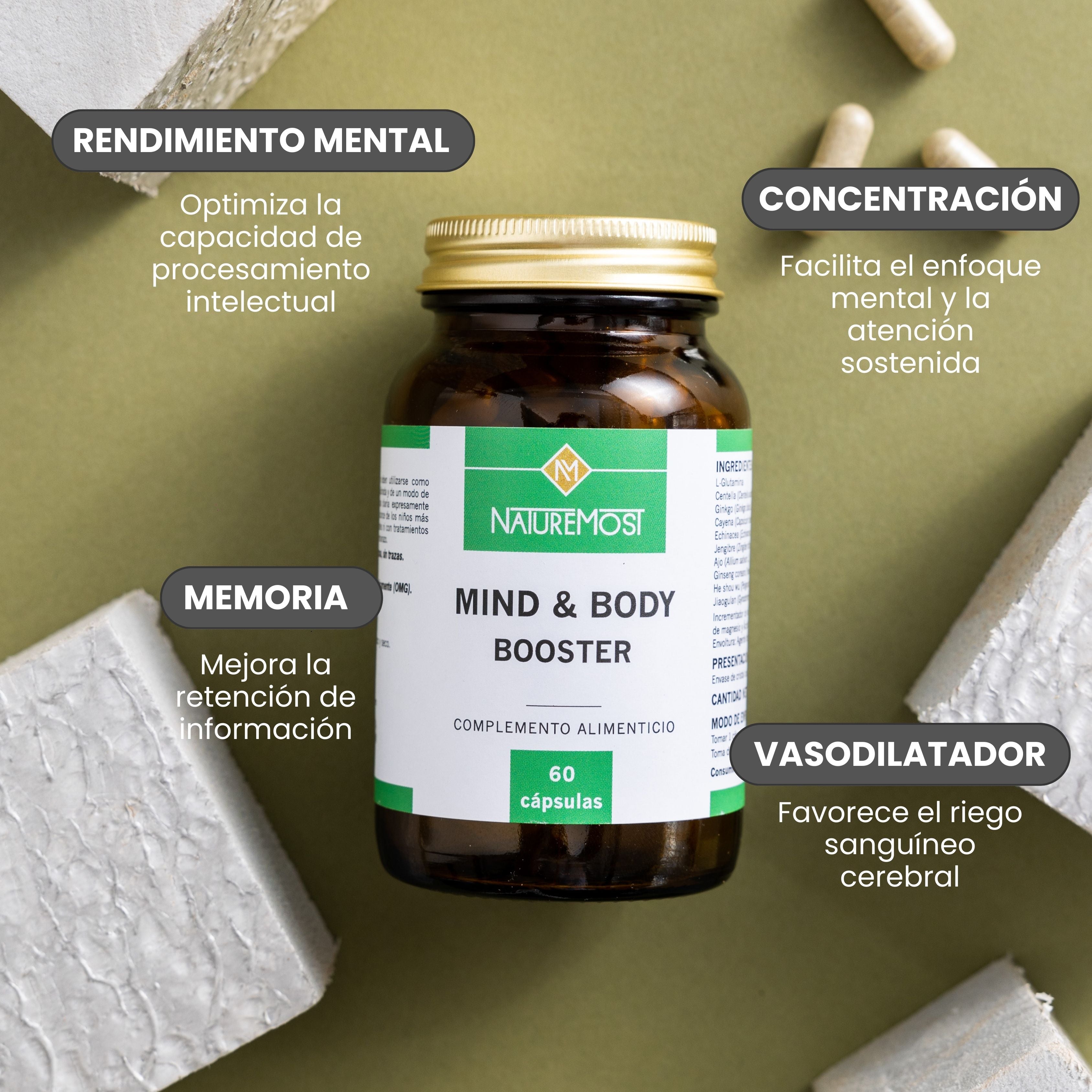 Mind & Body Booster - Rendimiento Cognitivo - Naturemost