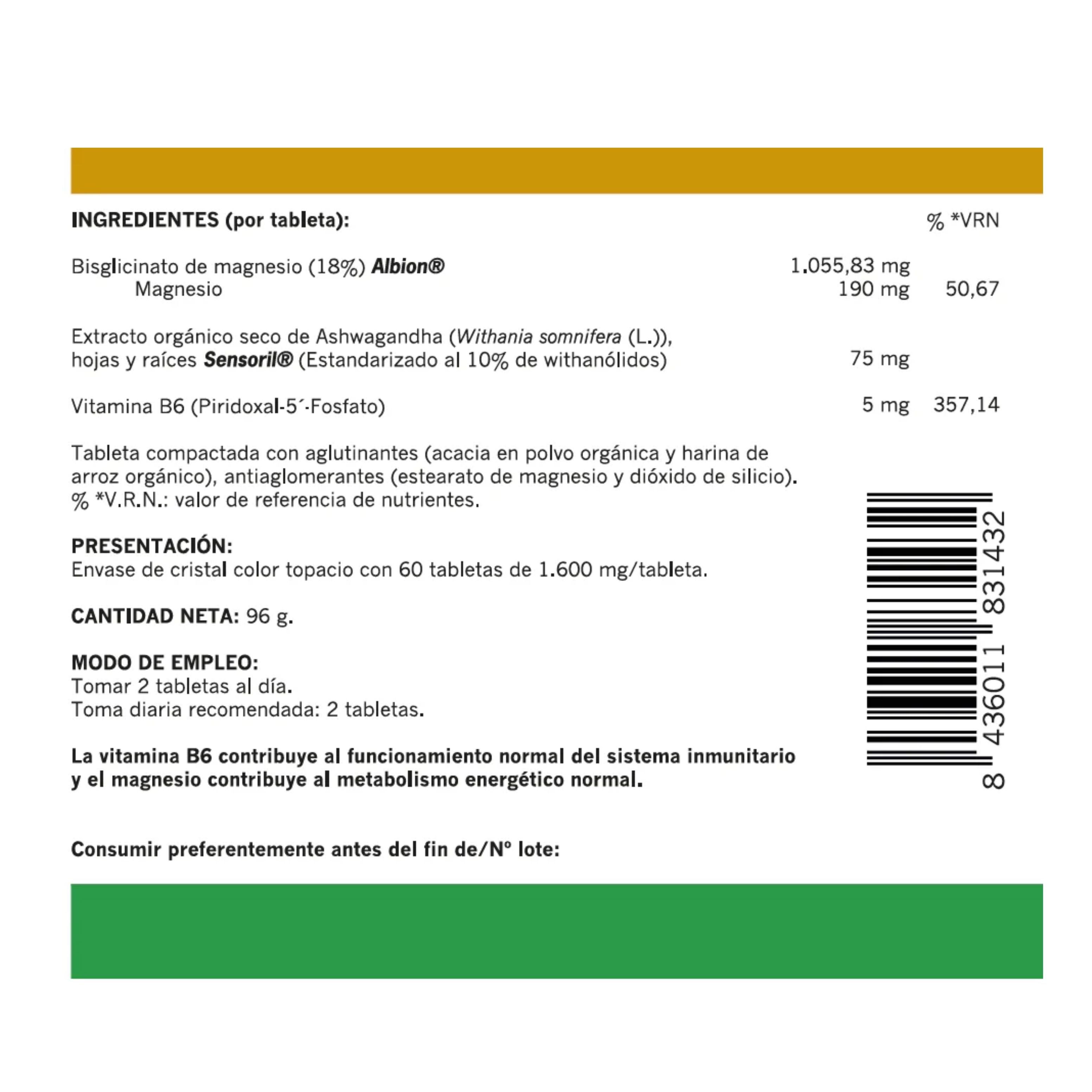 Magsense ® - Magnesio + Ashwagandha - Naturemost