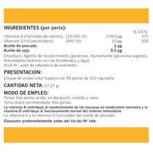 Vitaminas A & D3 - Naturemost
