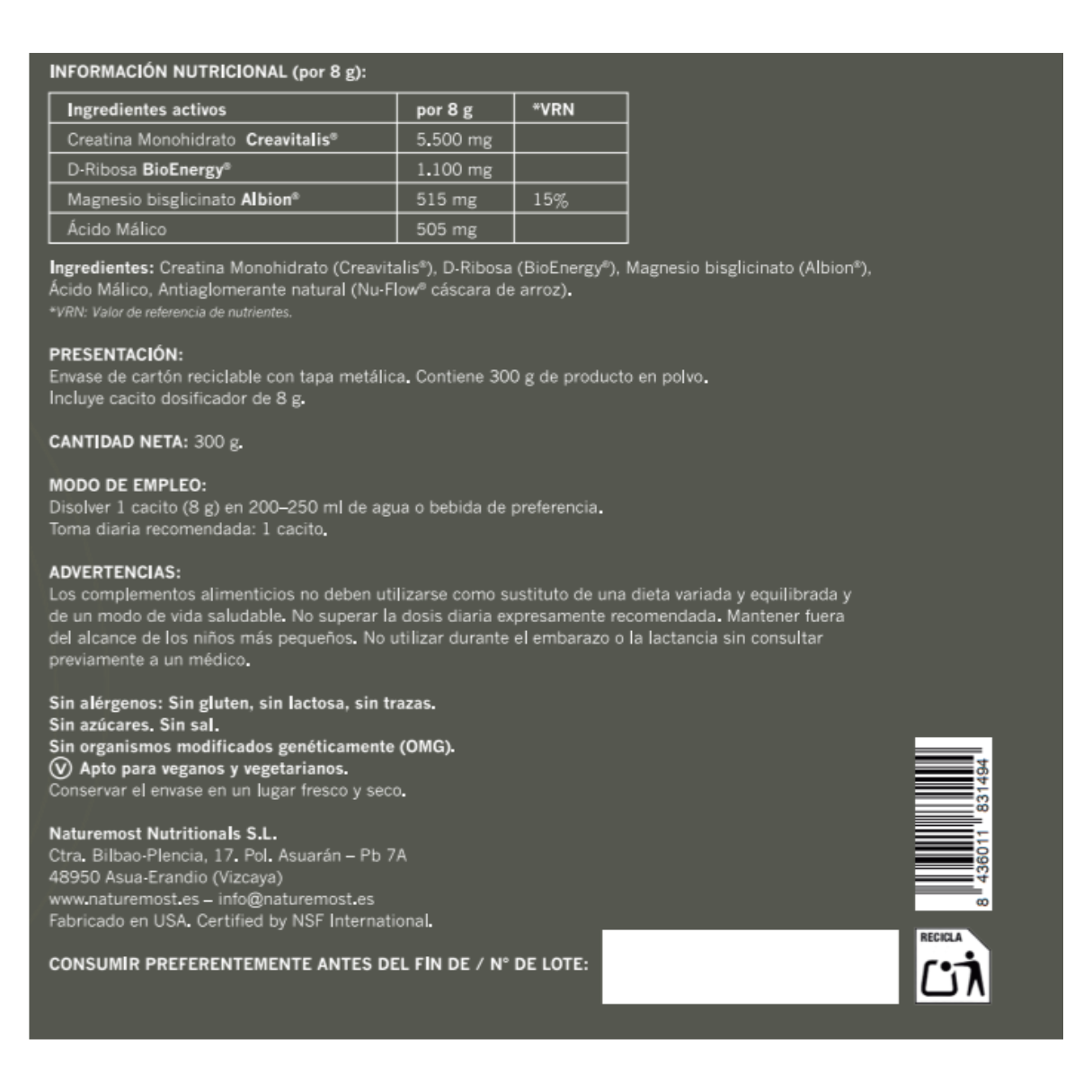 PowerATP® - Creatina Monohidrato