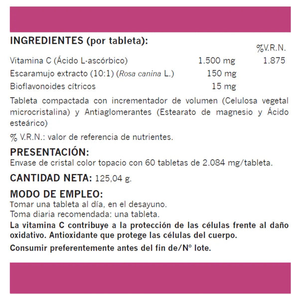 Vitamina C -1500 Rose Hips - Naturemost